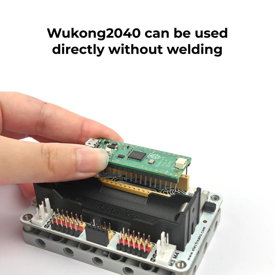 Wukong2040 expansion board Raspberry Pi Pico, connecteurs moteurs